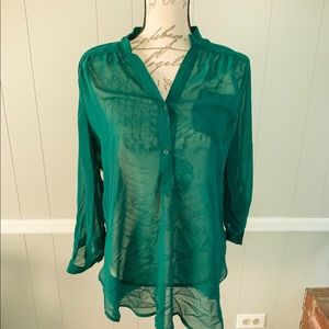 Green Fab’rik Blouse Tunic